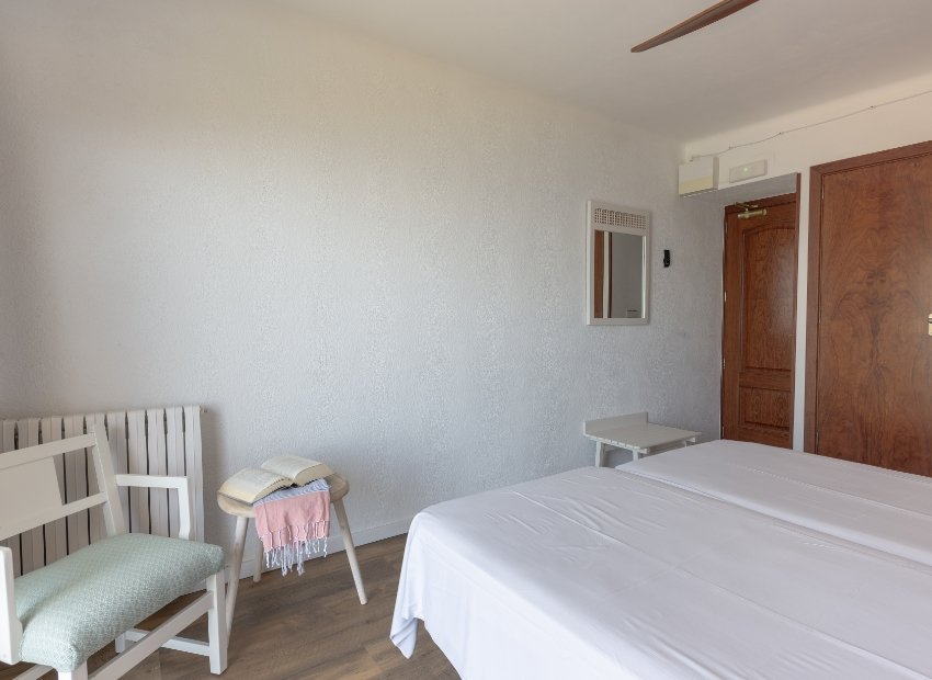 Sea views from one of the rooms at Hostal Sa Baronia